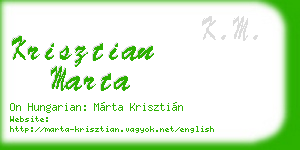 krisztian marta business card